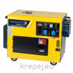 ДИЗЕЛОВ МОНОФАЗЕН ГЕНЕРАТОР STAGER DG 5500S С АВТОМАТИЧНО ТАБЛО