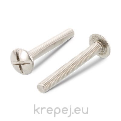 БОЛТ 6X80 DIN9330 СФЕР. ГЛАВА КРЪСТАТ INOX A2