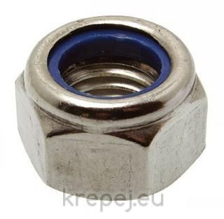 ГАЙКА 1/4 INCH DIN985 8.8 СТОПОРНА UNC ЦИНК ZN