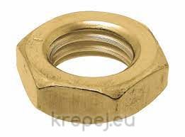 ГАЙКА M10 DIN439 НИСКА МЕСИНГ BRASS MS