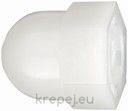 ГАЙКА M12 DIN1587 КАЛПАЧАТА PVC PA6.6 SW19 WHITE