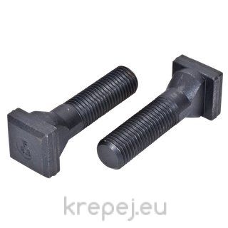 БОЛТ КВАДРАТНА ГЛАВА 24X160 DIN787 8.8 Т BL
