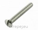 ВИНТ 4Х16 DIN964 БОЛТ ПРАВ ШЛИЦ МЕСИНГ MS NICKEL