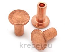 НИТ 6Х12 DIN7338B ПОЛУТРЪБЕН МЕДЕН COPPER CU