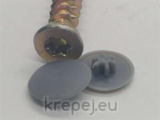 КАПАЧКА PVC ВИНТ TORX30 Ф16.5 RAL8011 КАФЯВО