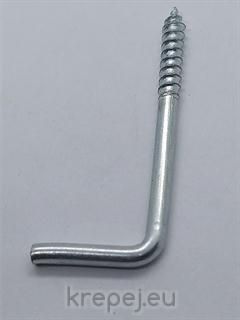 КУКА 3.3Х2.7X16X40/15 ВИНТ Г-ОБРАЗНА ЦИНК ZN