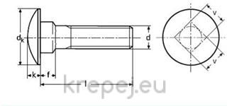 БОЛТ 20Х100 КОЛАРСКИ DIN603 4.8 ЦИНК ZN