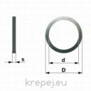 ПАС ШАЙБА DIN988 5X10X0.5 MM ST ПРЕЦИЗНИ