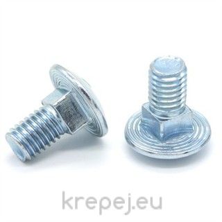 БОЛТ 8Х16 КОЛАРСКИ DIN603 8.8 НАМАЛЕН КВАДРАТ ZN