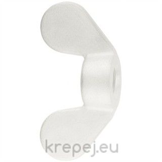 ГАЙКА M6 DIN315 КРИЛЧАТА PA 6.6 ПОЛИАМИД TRANSP