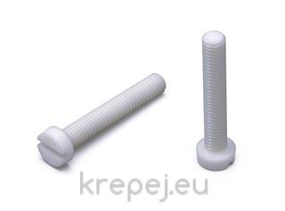 ВИНТ 4Х35 БОЛТ DIN84 PA 6.6 ПОЛИАМИД ПРАВ TRANSP