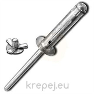 ПОПНИТ 4.8Х20.5 СРЯЗАН TREBOL ОБХВАТ 1-9MM AL/AL