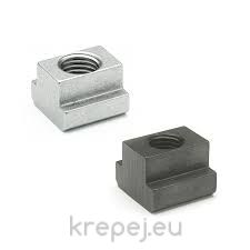 ГАЙКА М10Х12 L18 DIN508 8.8 КВАД.T-КАНАЛ ЦИНК ZN