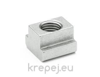 ГАЙКА М6Х8 L13 DIN508 КВАД.T-КАНАЛ НЕРЪЖ.INOX A4 AISI314