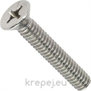 ВИНТ БОЛТ 6Х110 DIN965 ФРЕЗЕНК INOX A2 AISI304