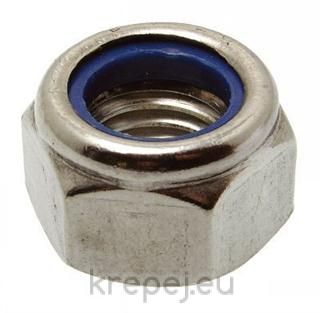 ГАЙКА M27 DIN985 СТОПОРНА PVC INOX A2 ASI304