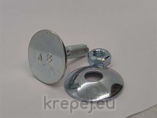 К-Т БОЛТ 8Х50 DIN15237 ЕЛЕВАТОРЕН 4.8 ЦИНК ZN