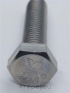 БОЛТ 10Х55 DIN933 ЦЯЛА РЕЗБА INOX A2 НЕРЪЖДАЕМ