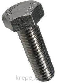 БОЛТ 12Х35 DIN933 ЦЯЛА INOX A5 AISI316TI 1.4571