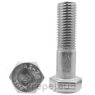 БОЛТ 16Х160 DIN931 ЧАСТИЧНА INOX A2-70 AISI304