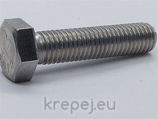 БОЛТ 16Х160 DIN933 ЦЯЛА РЕЗБА INOX A2-70 AISI304