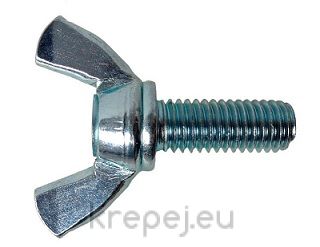 ПЕРЧАТ 10X60 DIN316 4.6 КРИЛЧАТ БОЛТ ЦИНК ZN