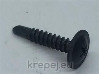 ВИНТ 4.8Х16 DIN7504T ЧЕРНО КОПЧЕ САМОПРОБИВ BLZN