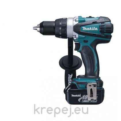 Винтоверт ударен, акумулаторен - Makita DDF458RFJ, 18V, 2 бр. 3.0 Ah Li-Ion батерия, куфар