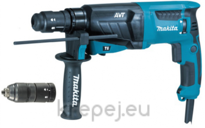 Перфоратор MAKITA - HR2631FT - 800 W, 0-1200 оборота, 0-4600 удара, 2,4 J, SDS+