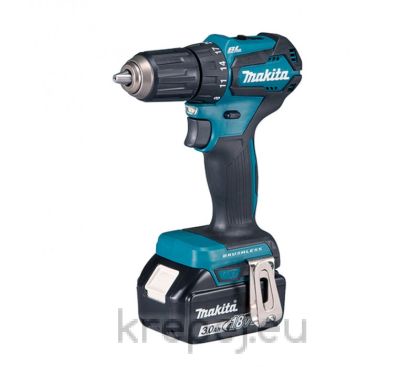 Винтоверт акумулаторен Makita DDF483RFE, Li-Ion 18.0 V, 3.0 Ah, I/0-500, II/0-1700 об., 23/40 Nm