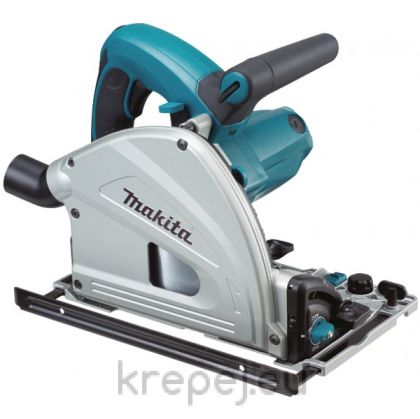 Потапящ се ръчен циркуляр - Makita SP6000, 1300W, 5200 оборота, диск Ф 165 мм.