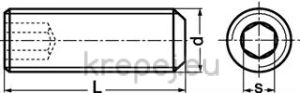 ВИНТ СТОПОРЕН 10Х10 DIN913/4026 НЕРЪЖ INOX A4