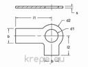 ШАЙБА M12 Ф3 DIN463 С ДВЕ УШИ INOX A4 AISI316