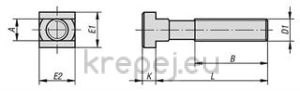 БОЛТ КВАДРАТНА ГЛАВА 20X200 DIN787 8.8 Т BL