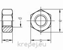 ГАЙКА M33 DIN934 НЕРЪЖДАЕМА INOX A4 AISI316