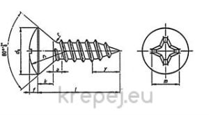 ВИНТ 3.9X13 DIN7983 ОСТЪР МЕТАЛ ФРЕЗЕНГ BLZN