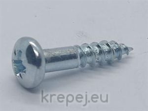 ВИНТ 5.5Х25 DIN7996 ДЪРВО ЛЕЩОВИДНА PZ3 ЦИНК ZN