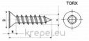 ВИНТ 6.0Х180 ЗА ДЪРВО ЖЪЛТ С TORX TX25 DIN7505