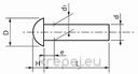 НИТ 8Х30 DIN660 ПОЛУОБЛА ГЛАВА МЕД COPPER CU