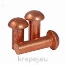 НИТ 8Х30 DIN660 ПОЛУОБЛА ГЛАВА МЕД COPPER CU