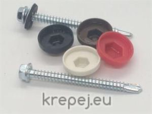 КАПАЧКА ПОКРИВНИ ВИНТОВЕ RAL9007 СИВО SW8
