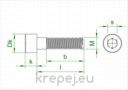 БОЛТ 6Х110 PN ИМБУС 8.8 DIN912 ЧЕРЕН BL