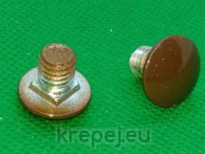 БОЛТ 8Х10 КОЛАРСКИ DIN603 4.8 КАФЯВО RAL8014