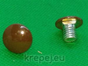 БОЛТ 8Х10 КОЛАРСКИ DIN603 4.8 КАФЯВО RAL8014