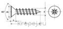 ВИНТ 5.0Х50 ДЪРВО DIN7505 НЕРЪЖДАЕМ INOX A2