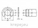 ЗЕГЕРКА ВАЛ 4MM E-ОБРАЗНА DIN6799 INOX 1.4122
