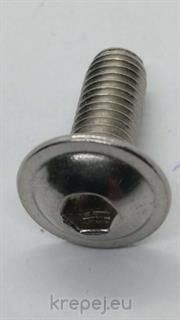 БОЛТ 8Х70 ISO7380F/2 ПЕРИФЕРИЯ БУТОННА INOX A4