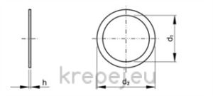 ПАС 45X55X0.5ММ DIN988 ШАЙБА ST ПРЕЦИЗНИ BL