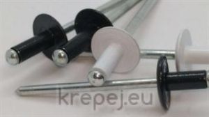 ПОПНИТ 4.0Х12 D12 DIN7337 RAL9010 ШИРОКА AL/ST