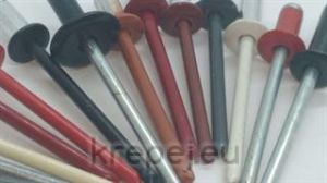 ПОПНИТ 4.0Х10 D12 DIN7337 RAL8017 ШИРОКА AL/ST